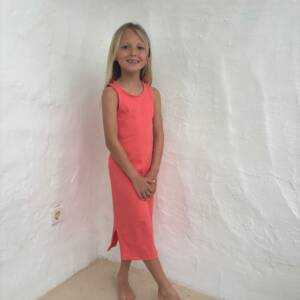 Midi Long Dress Coral