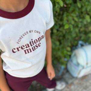 T-shirt Creational Bordeaux