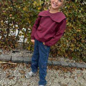 Burgundy Bow Sweater