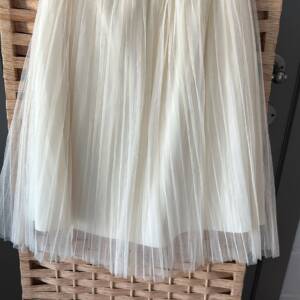 Beige plisse rok